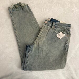 Free People We The Free High-Waisted Distressed Jeans - Size 28